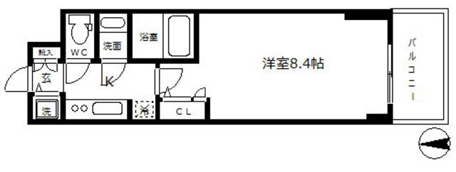 スワンズシティ大手前ソレイユの間取り