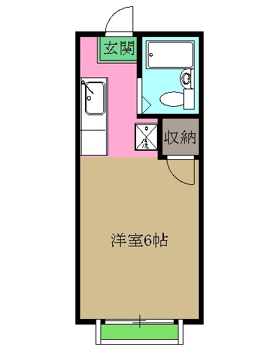 シルクハイムIWASAKI Bの間取り