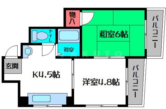 エクセレントⅡ都島山崎の間取り