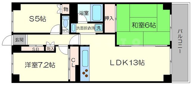 新大阪シティハイツの間取り