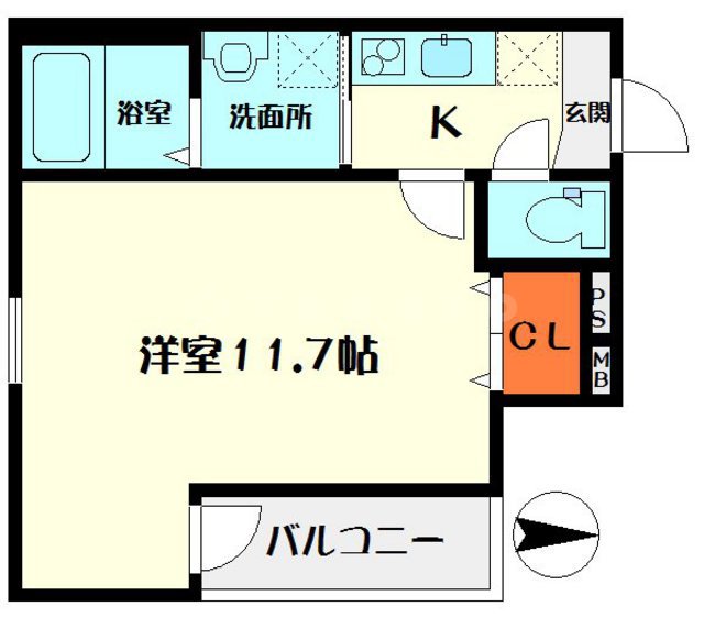 フジパレス都島御幸町の間取り