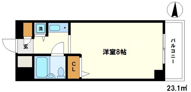 ライオンズマンション天神橋の間取り