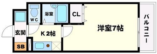 アジュール千里山の間取り