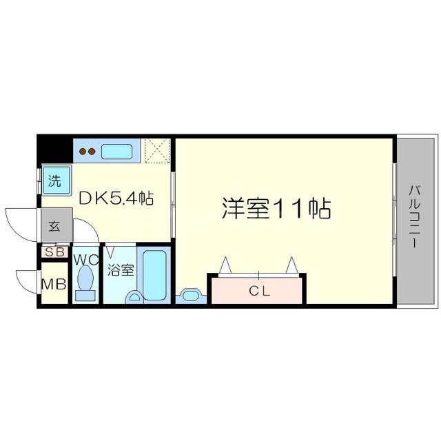 大拓ハイツ6の間取り