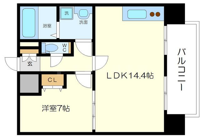 カスターニャ三国本町の間取り