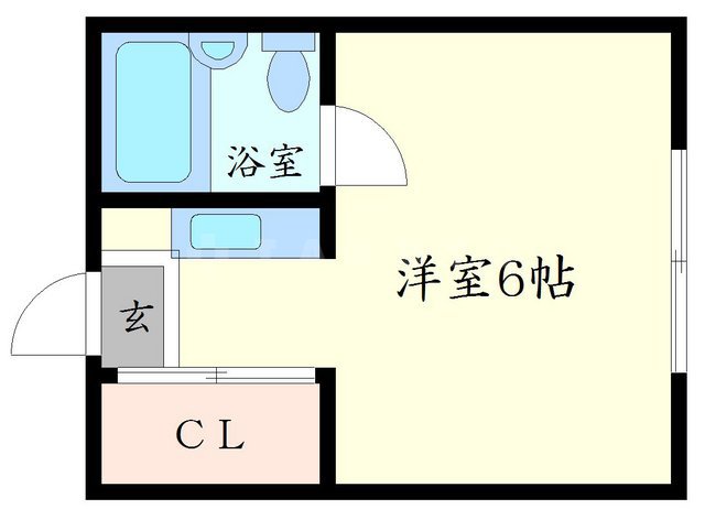 赤坂コーポの間取り