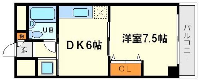 クリテリオン新大阪の間取り