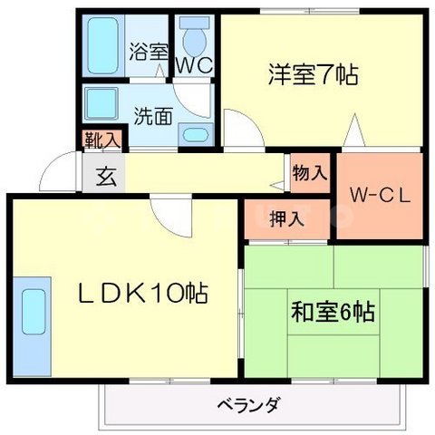 クレールヴィラ箕面の間取り