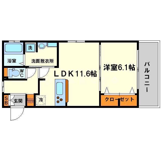 シャルムAの間取り