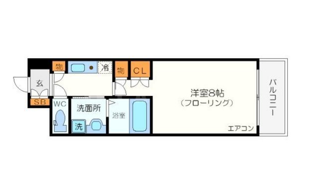 エステムヒルズ新大阪の間取り