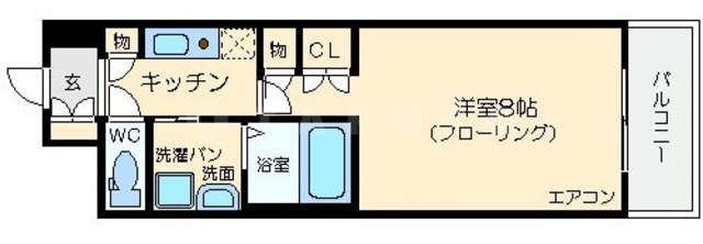 エステムヒルズ新大阪の間取り