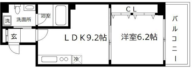 ラフォーレ松ヶ枝町IIの間取り