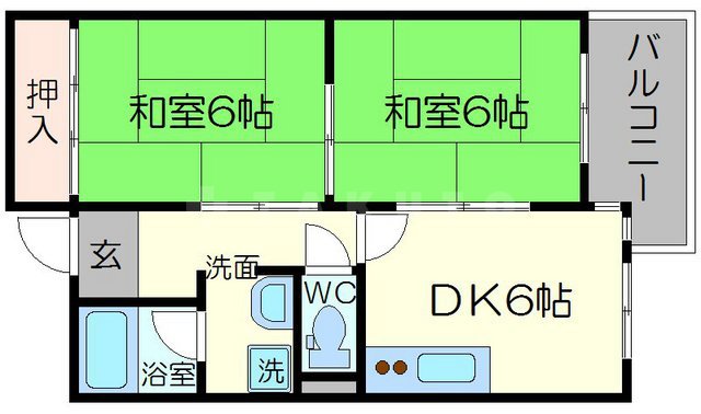 オークヒルズ北大阪の間取り