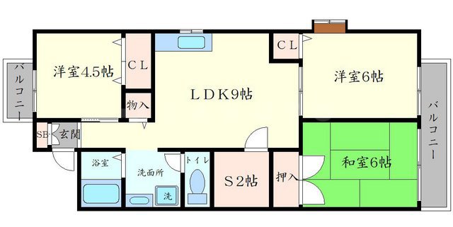 サニーハウスの間取り