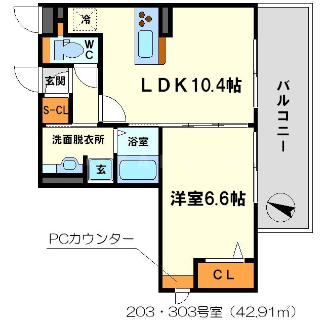 グランシャリオⅢの間取り
