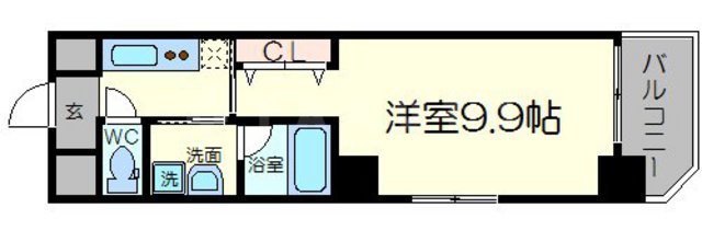 アネシス新大阪の間取り