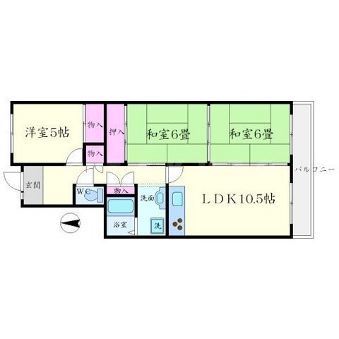 メゾンシャルマントIの間取り