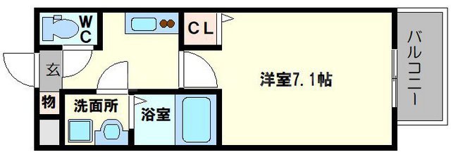 グランエクラ加島Ⅱの間取り