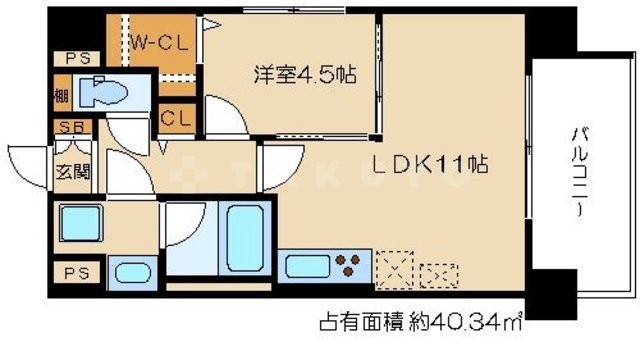T.Y天六の間取り