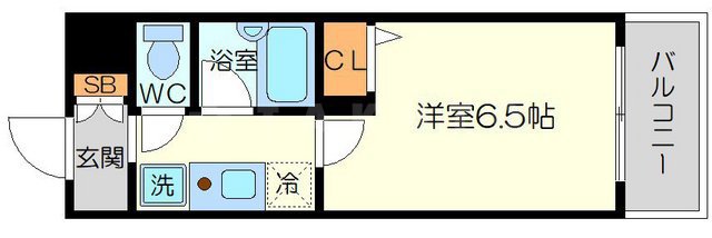 エスリード新大阪第5の間取り