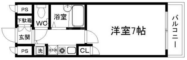 リーガル新大阪Ⅲの間取り