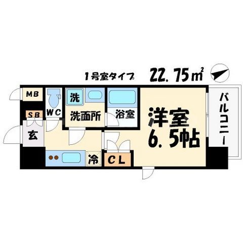 アスヴェル南森町の間取り