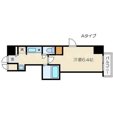 プロシード大阪梅田ポーションの間取り