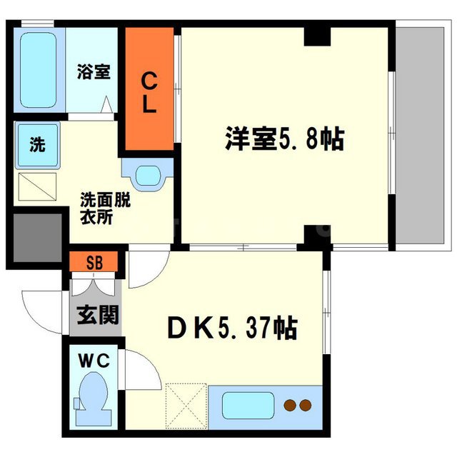 レクラン東三国の間取り