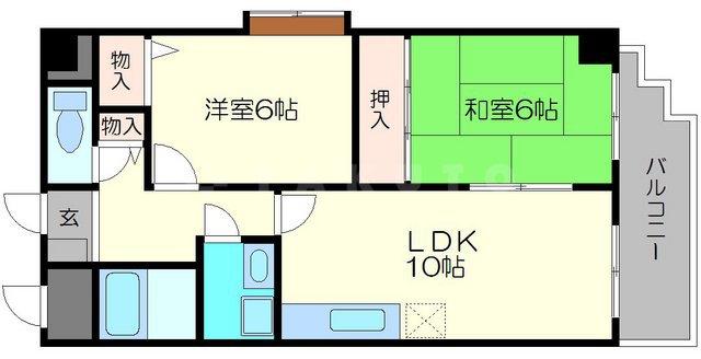 ディオサC.S.の間取り