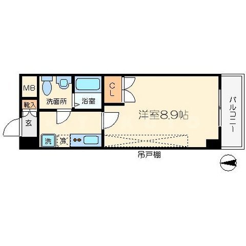 大学生協学生会館 センティールの間取り