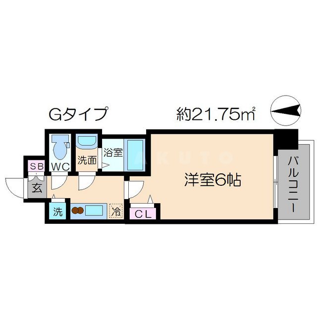 プレサンス梅田東アルファの間取り