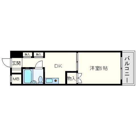 東三国グランドハイツ北の間取り