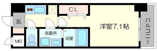 S-RESIDENCE三国WESTの間取り