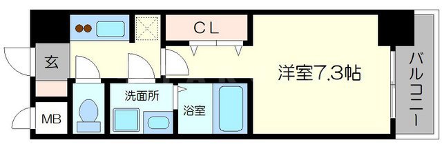 S-RESIDENCE三国WESTの間取り