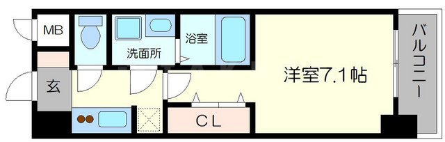 S-RESIDENCE三国WESTの間取り