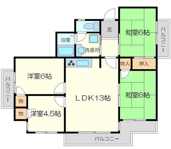 アビタグランデの間取り