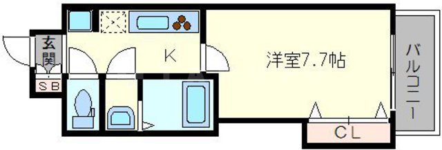 Luxe新大阪EASTⅠの間取り