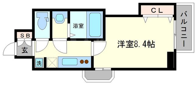 Luxe新大阪EASTⅠの間取り