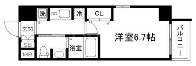 アドバンス新大阪Ⅵビオラの間取り
