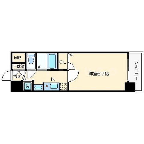 ライジングコート梅田サンライズの間取り