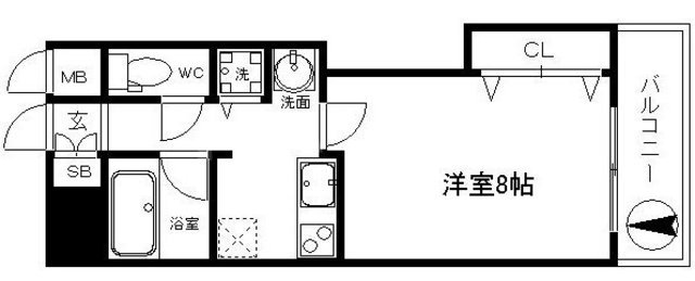東明マンション東三国の間取り