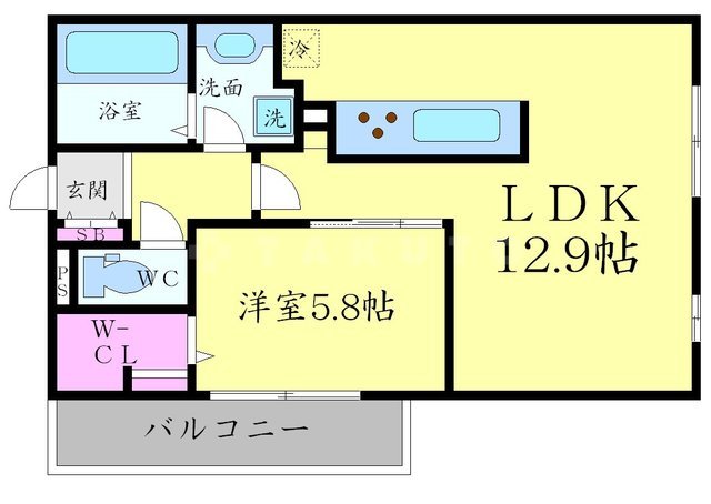 プレジール小野原の間取り
