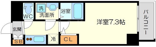 S-RESIDENCE新大阪WESTの間取り