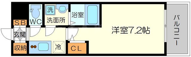 S-RESIDENCE新大阪WESTの間取り