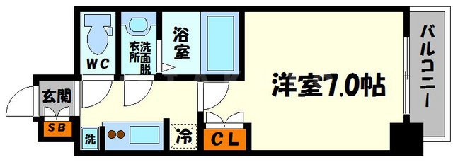 W-STYLE新大阪Ⅱの間取り