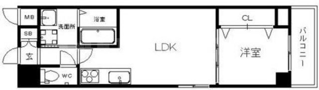 セノアタワー新大阪の間取り