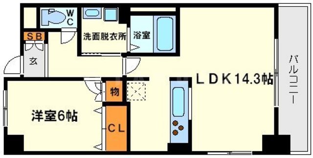 セノアタワー新大阪の間取り
