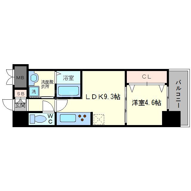 セノアタワー新大阪の間取り