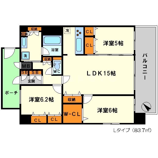 セノアタワー新大阪の間取り