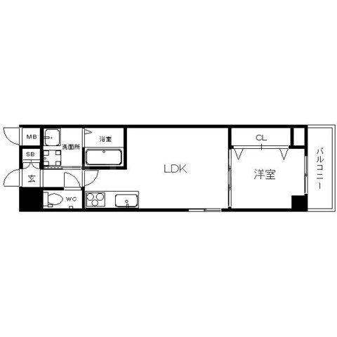 セノアタワー新大阪の間取り